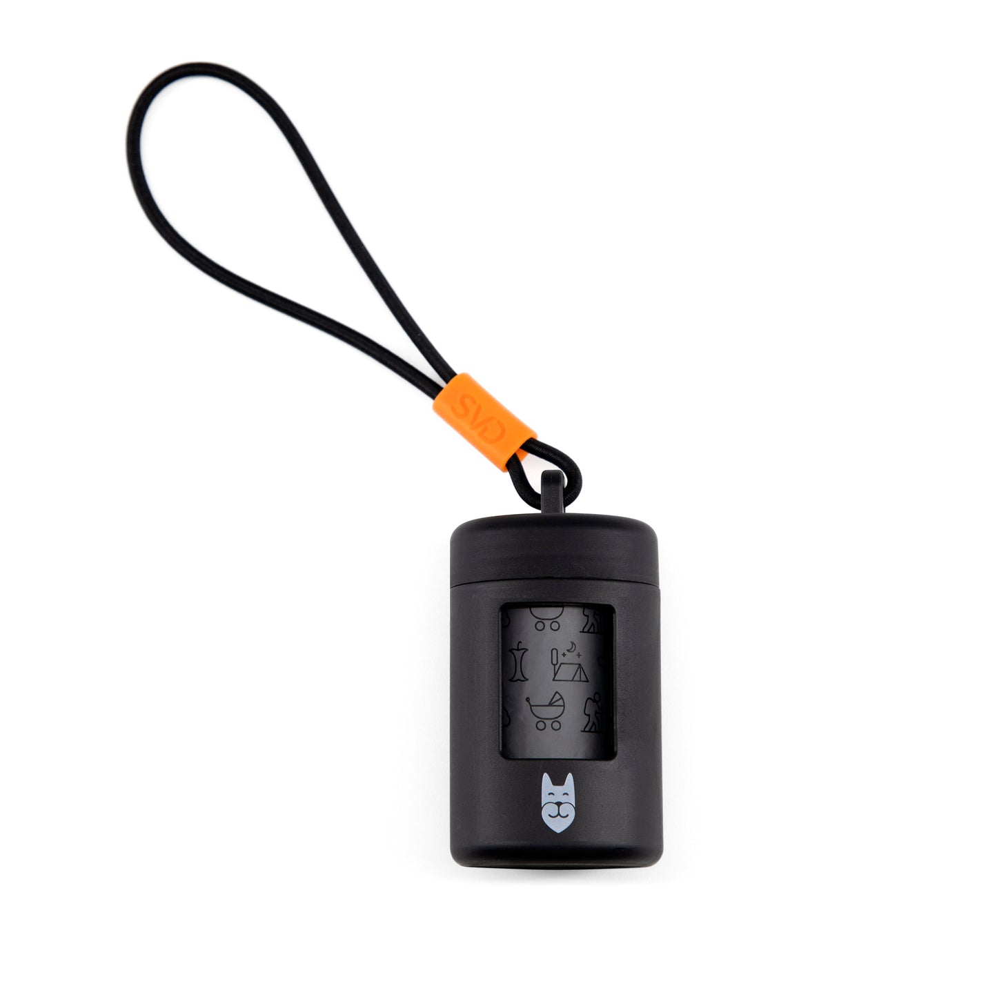 Retractable waste bag dispenser