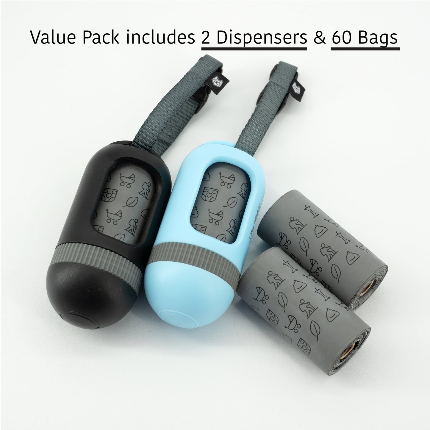 Waste Bags and Dispensers Value Pack