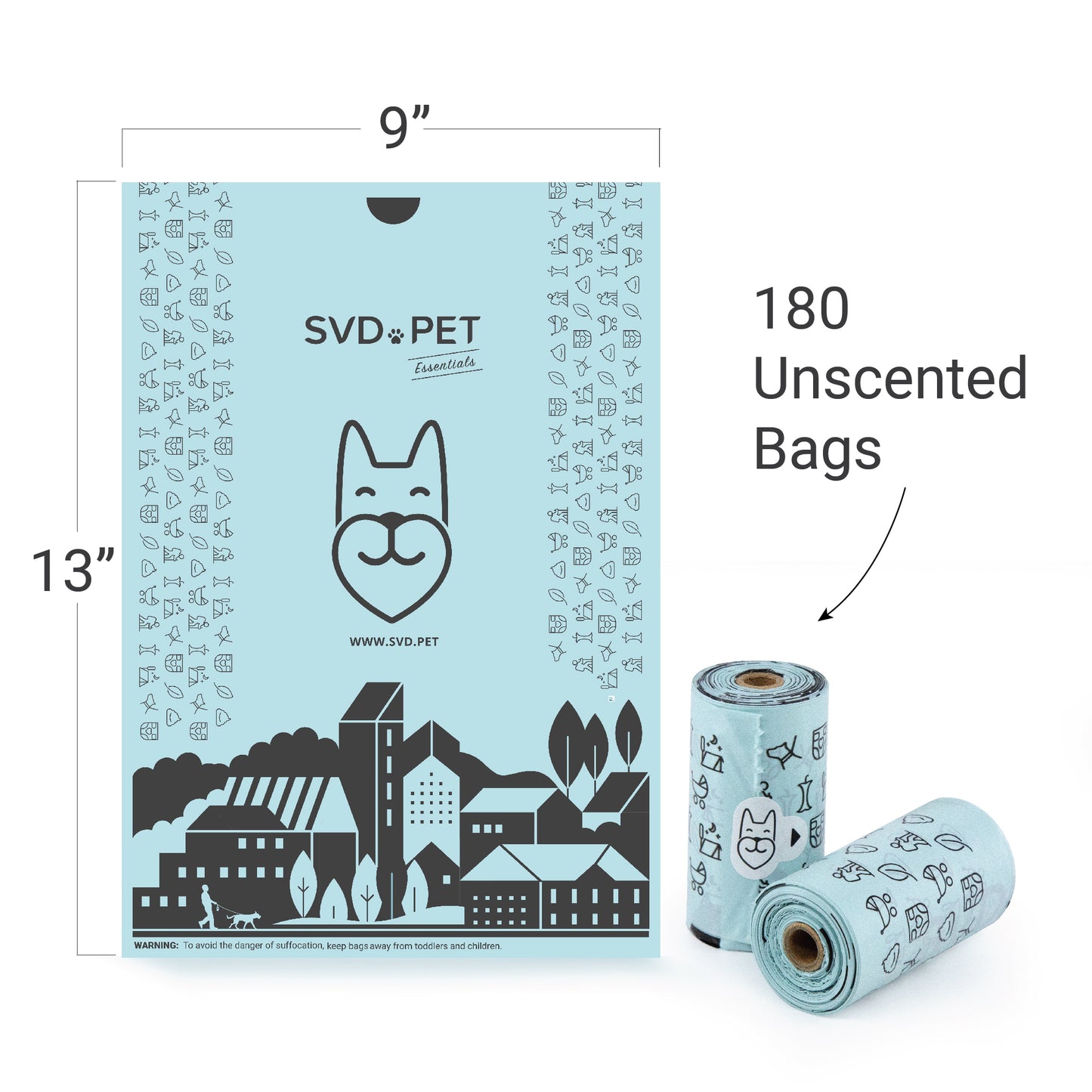 120 Dog Waste Bags